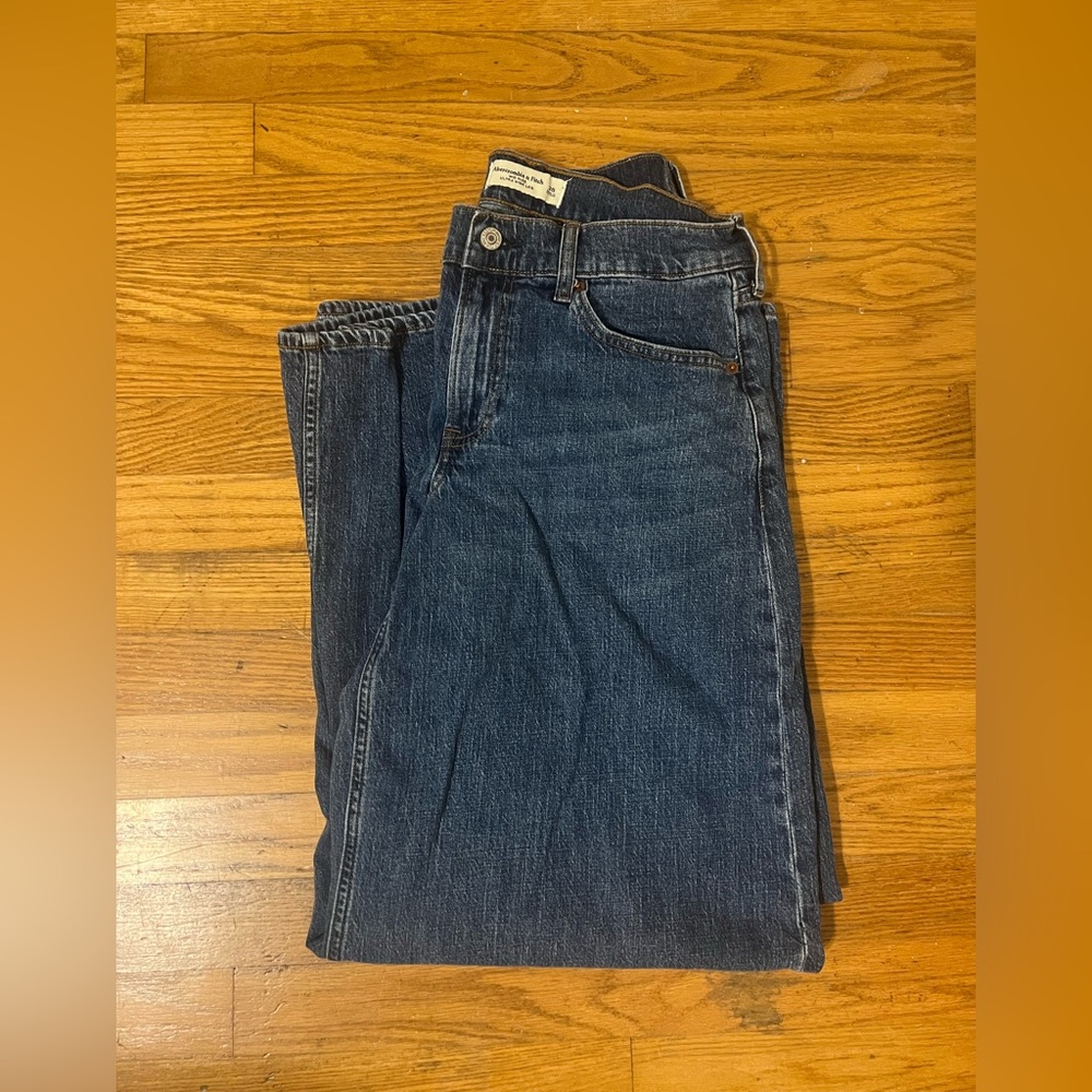 Abercrombie & Fitch Dark Blue Straight Jeans